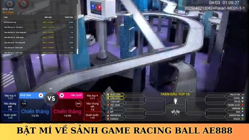Bật mí về sảnh game Racing Ball AE888
