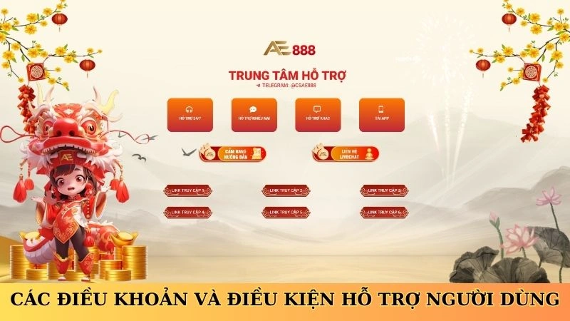 Các điều khoản và điều kiện hỗ trợ người dùng