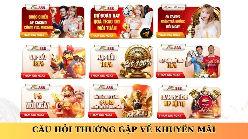 Câu hỏi thường gặp về khuyến mãi