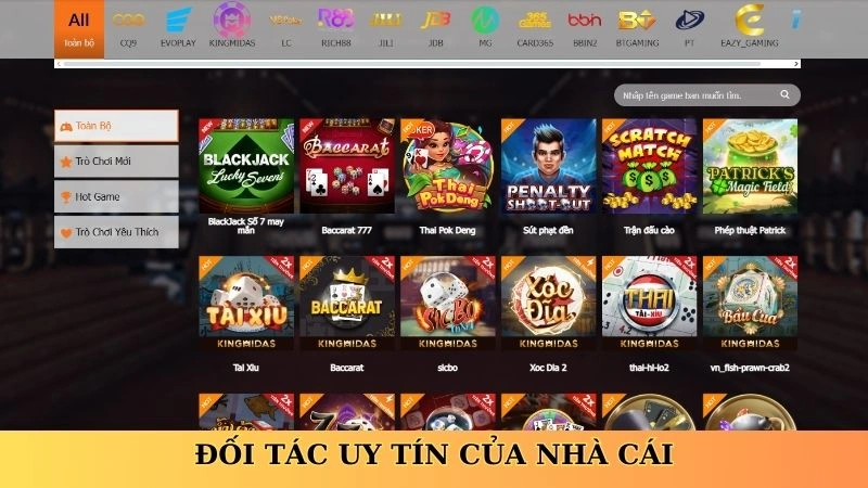 Đối tác uy tín của nhà cái