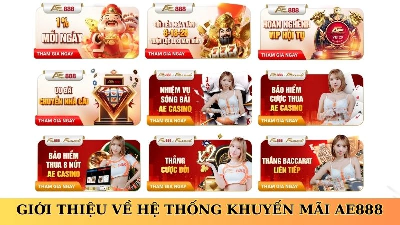 Giới thiệu về hệ thống khuyến mãi AE888