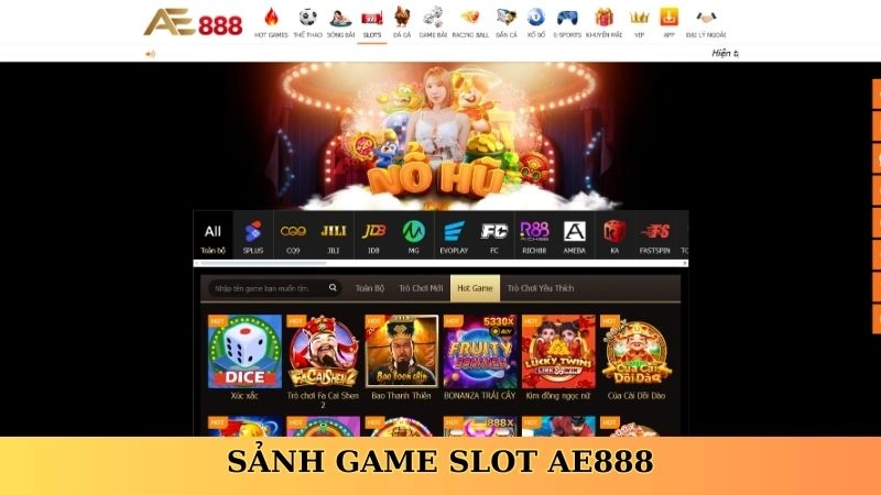 Sảnh game slot AE888