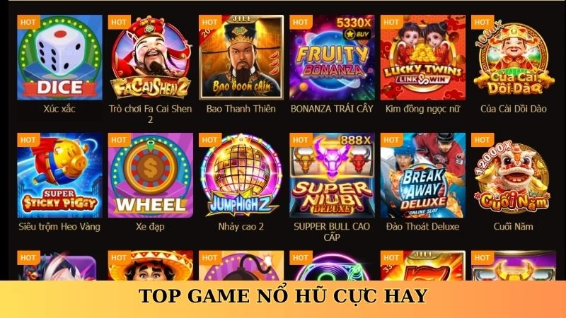 Top game nổ hũ cực hay